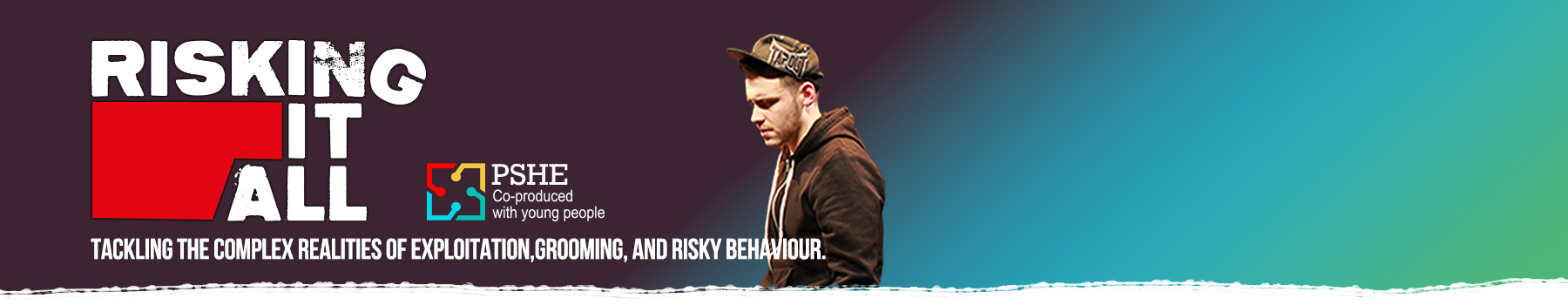 character on stage risking it all