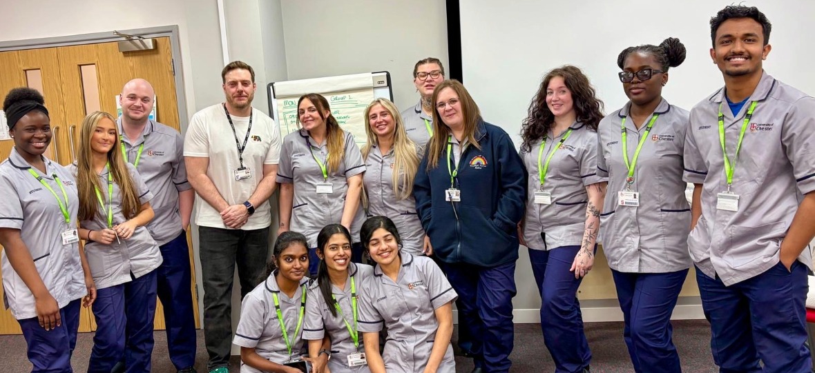 A group of student nurses who have participated in 2engage's communication training.